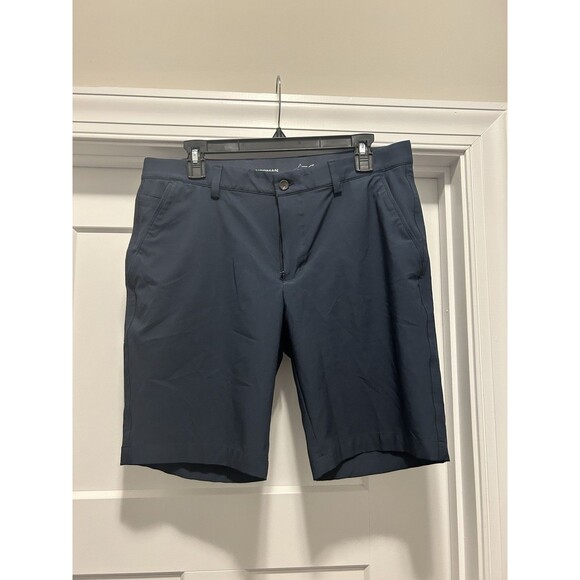 Greg Norman Jordan Golf Short Mens 35 Navy Blue Flex Waistband Performance Golf - Picture 1 of 5